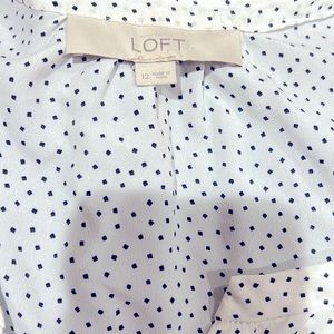 NWOT Ann Taylor Loft polka dot dress. Size 12